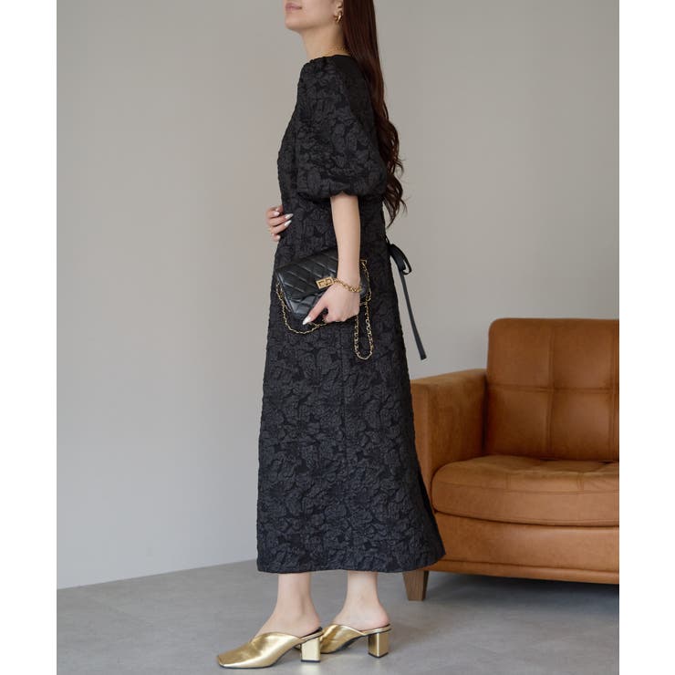 フクレジャガードバルーンスリーブドレス | PREFERIR | 詳細画像10 