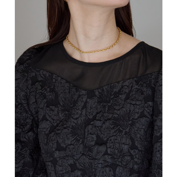 フクレジャガードバルーンスリーブドレス | PREFERIR | 詳細画像13 