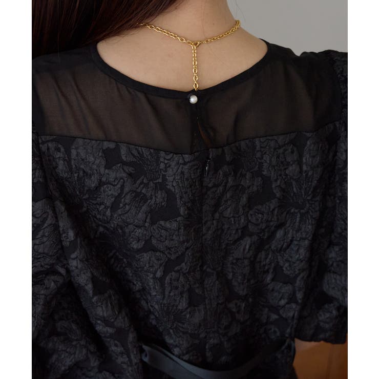 フクレジャガードバルーンスリーブドレス | PREFERIR | 詳細画像14 