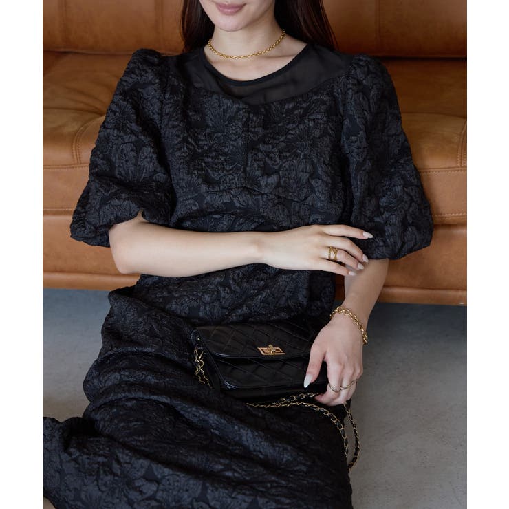 フクレジャガードバルーンスリーブドレス | PREFERIR | 詳細画像18 