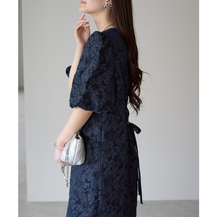 フクレジャガードバルーンスリーブドレス | PREFERIR | 詳細画像3 