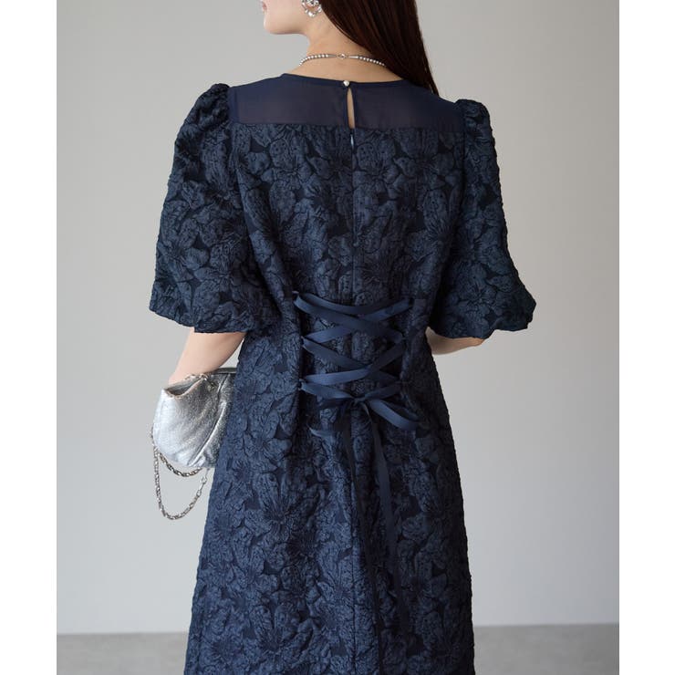 フクレジャガードバルーンスリーブドレス | PREFERIR | 詳細画像4 