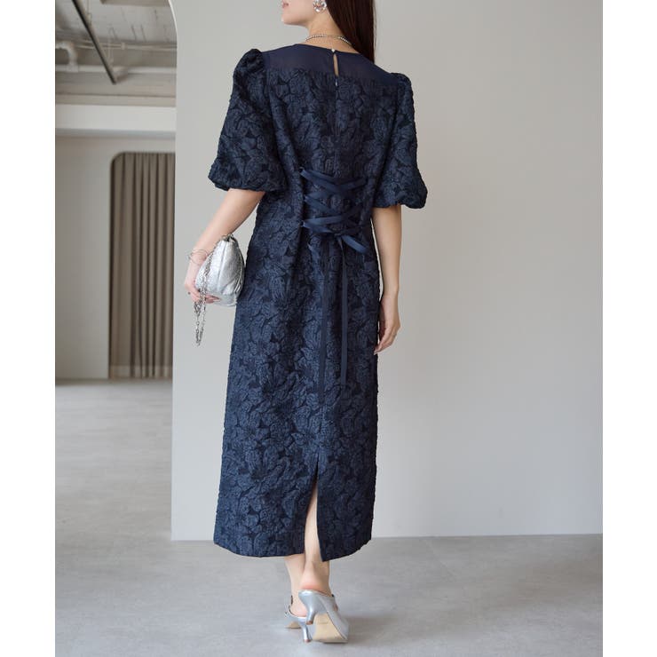 フクレジャガードバルーンスリーブドレス | PREFERIR | 詳細画像7 