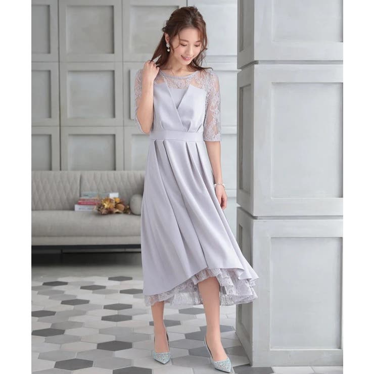 シルバー | 花柄パンチングカットパンプス | PREFERIR