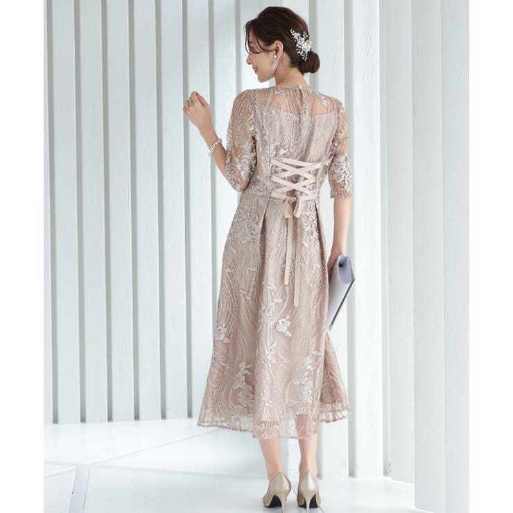 シアーレース結婚式パーティードレス | PREFERIR | 詳細画像18 