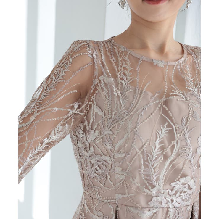 シアーレース結婚式パーティードレス | PREFERIR | 詳細画像21 