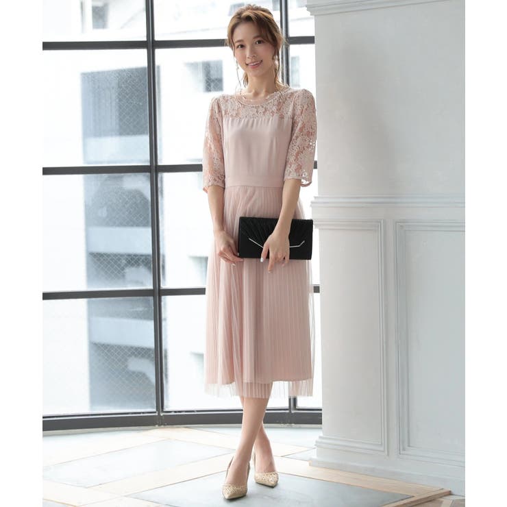 3WAYビジュー付きサテンプリーツパーティークラッチバッグ | PREFERIR | 詳細画像6 