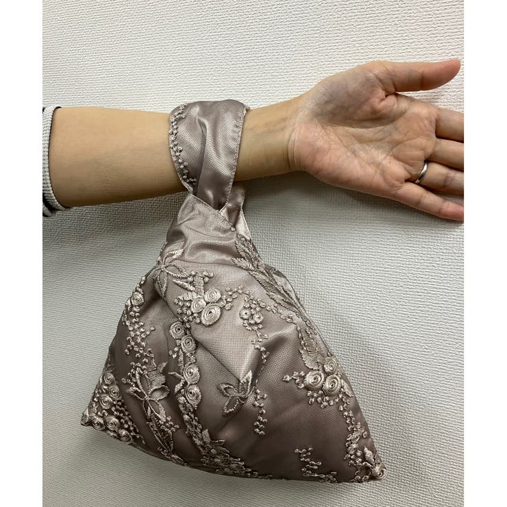 刺しゅうワンハンドル巾着バッグ | PREFERIR | 詳細画像1 