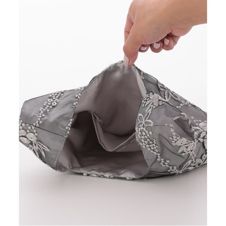 刺しゅうワンハンドル巾着バッグ | PREFERIR | 詳細画像5 