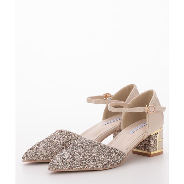 グリッターチャンキーヒールパンプス | PREFERIR | 詳細画像1 