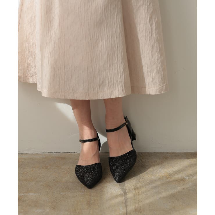 グリッターチャンキーヒールパンプス | PREFERIR | 詳細画像10 