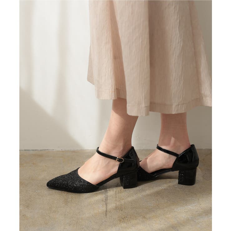 グリッターチャンキーヒールパンプス | PREFERIR | 詳細画像13 