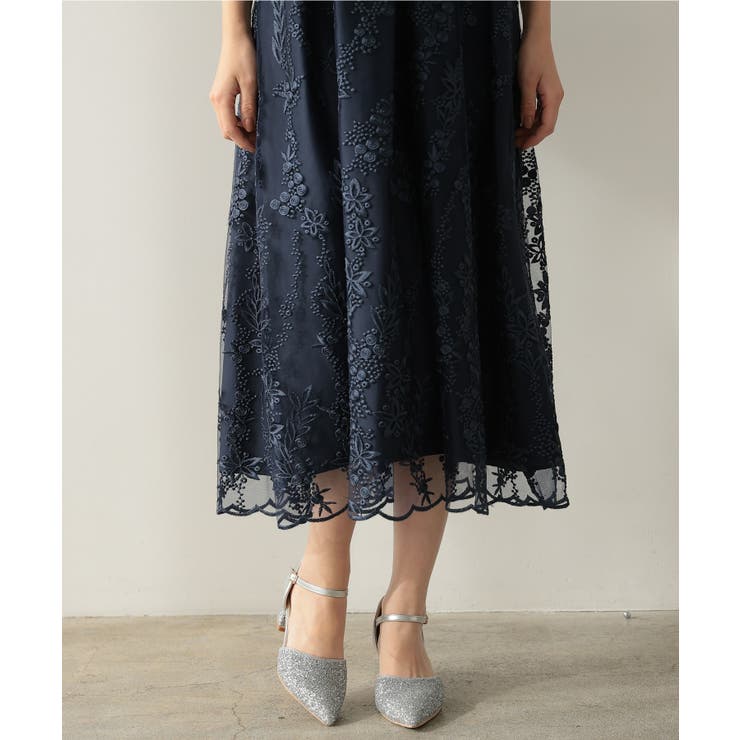 グリッターチャンキーヒールパンプス | PREFERIR | 詳細画像5 