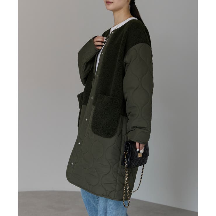 キルティングボアコート | PREFERIR | 詳細画像14 