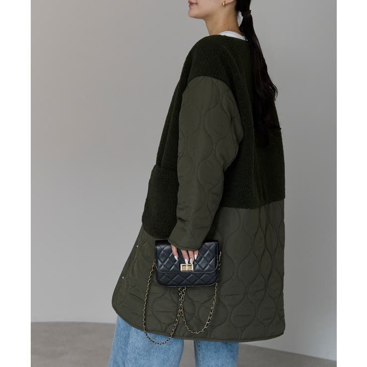 キルティングボアコート | PREFERIR | 詳細画像15 