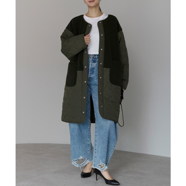 キルティングボアコート | PREFERIR | 詳細画像17 