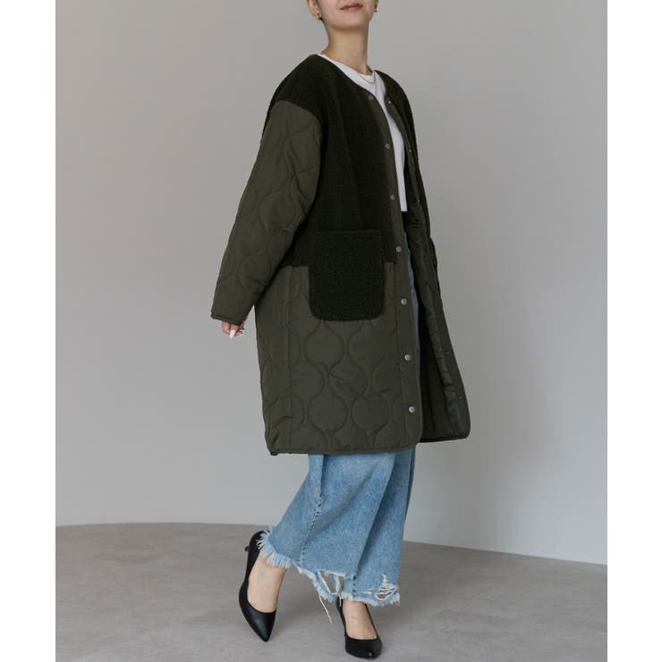 キルティングボアコート | PREFERIR | 詳細画像18 