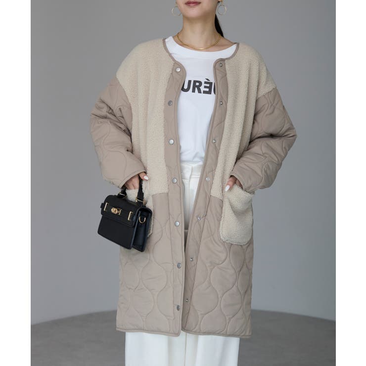 キルティングボアコート | PREFERIR | 詳細画像2 