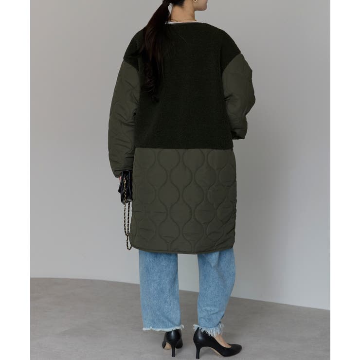 キルティングボアコート | PREFERIR | 詳細画像20 