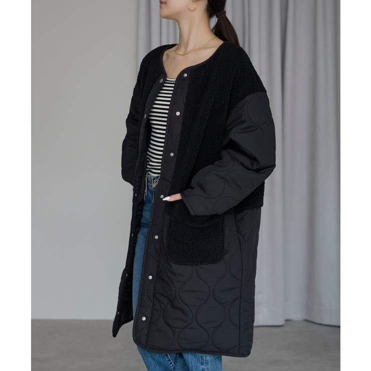 キルティングボアコート | PREFERIR | 詳細画像23 