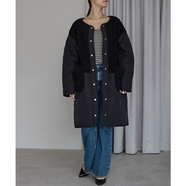 キルティングボアコート | PREFERIR | 詳細画像25 