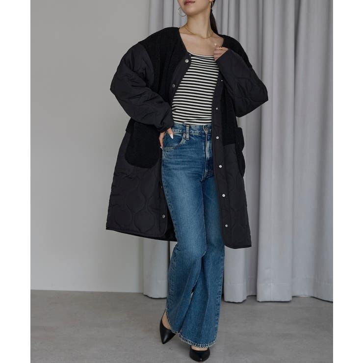 キルティングボアコート | PREFERIR | 詳細画像26 