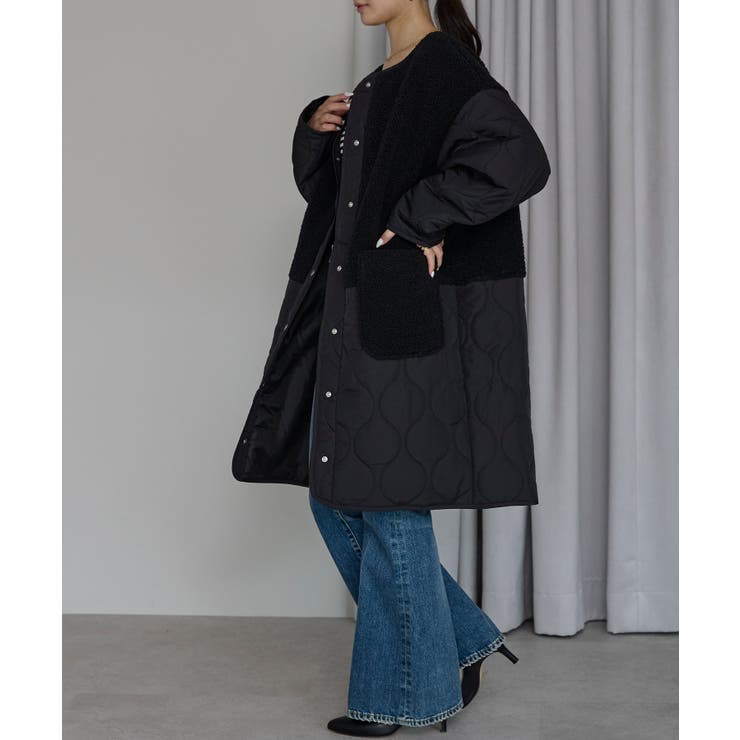 キルティングボアコート | PREFERIR | 詳細画像27 