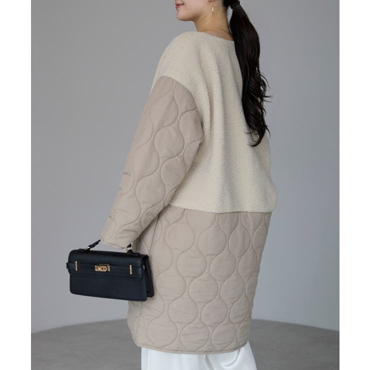 キルティングボアコート | PREFERIR | 詳細画像4 