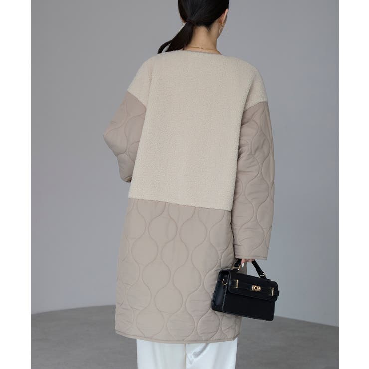 キルティングボアコート | PREFERIR | 詳細画像5 