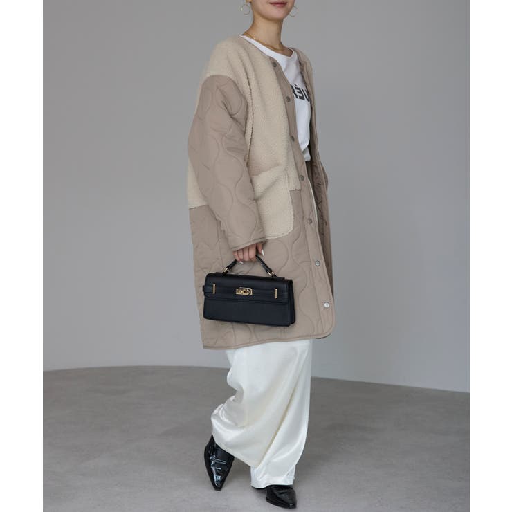 キルティングボアコート | PREFERIR | 詳細画像6 