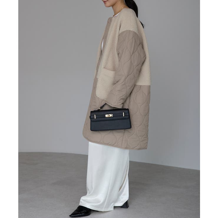 キルティングボアコート | PREFERIR | 詳細画像8 