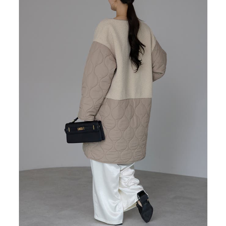 キルティングボアコート | PREFERIR | 詳細画像9 