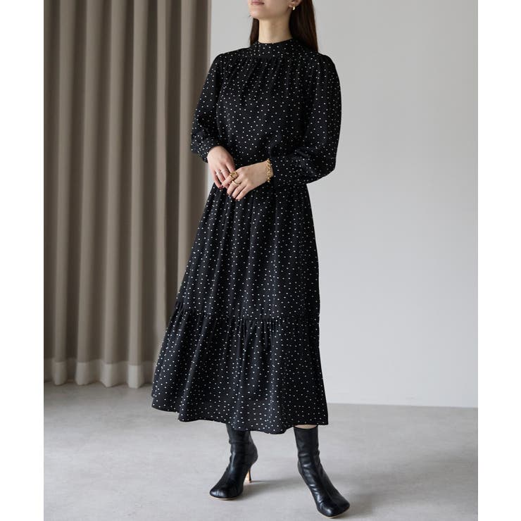 ドット柄2WAYボウタイブラウス | PREFERIR | 詳細画像15 