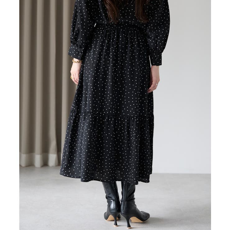 ドット柄ティアードスカート | PREFERIR | 詳細画像13 