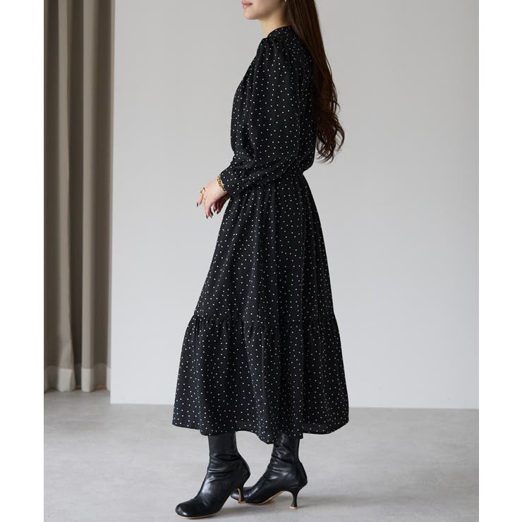 ドット柄ティアードスカート | PREFERIR | 詳細画像14 