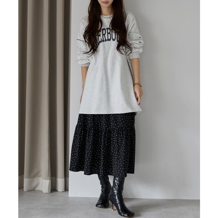 ドット柄ティアードスカート | PREFERIR | 詳細画像22 