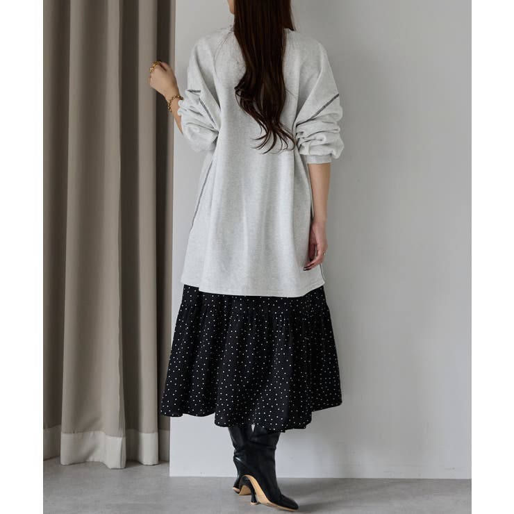 ドット柄ティアードスカート | PREFERIR | 詳細画像23 