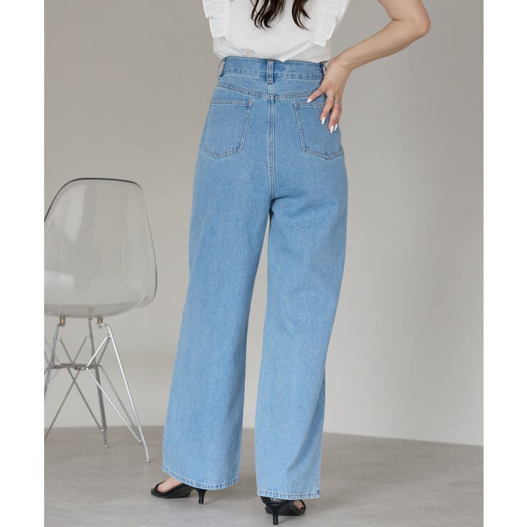 ラインストーン付きデニムパンツ | PREFERIR | 詳細画像5 