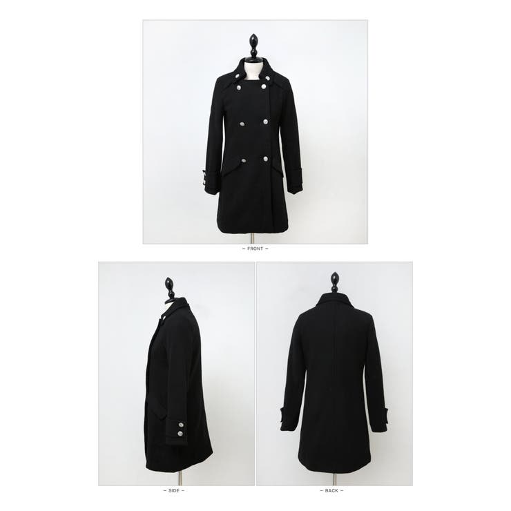 アニエスベーオムagnes b. homme ウールスクエア1Bボタンコート