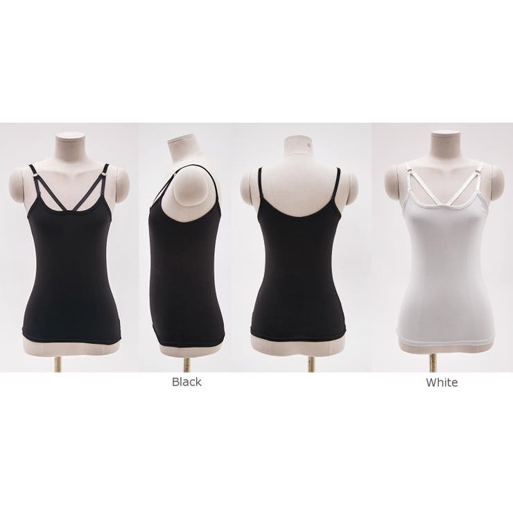 Vストラップユニークキャミソール リング 変形ストラップ[品番