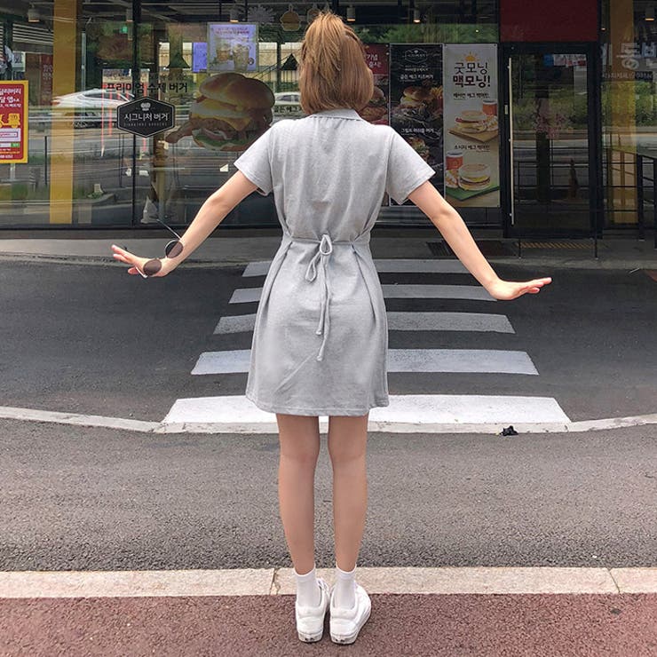 ウエストマーク開襟ワンピース ワンピース ポロシャツ | PREMIUM K | 詳細画像6 