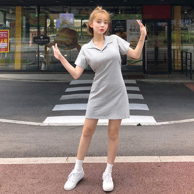 ウエストマーク開襟ワンピース ワンピース ポロシャツ | PREMIUM K | 詳細画像9 
