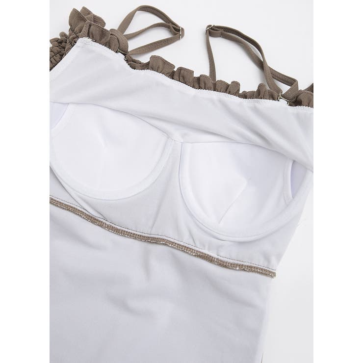 カプチーノフリルワンピース 水着 オフショルダー | PREMIUM K | 詳細画像23 