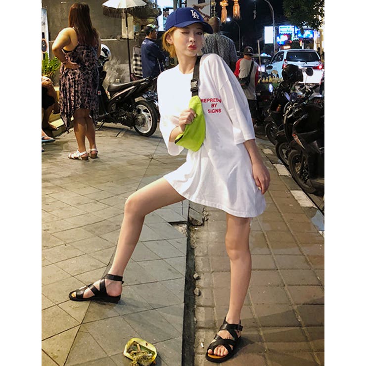 ランドリービッグTシャツ ドロップショルダー お揃い | PREMIUM K | 詳細画像19 