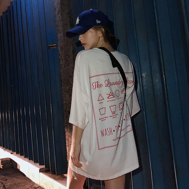 ランドリービッグTシャツ ドロップショルダー お揃い | PREMIUM K | 詳細画像20 