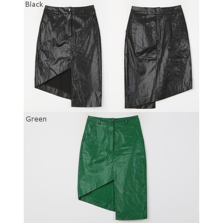 アシンメトリービッグカットスカート 斜めカット 足長効果 | PREMIUM K | 詳細画像2 