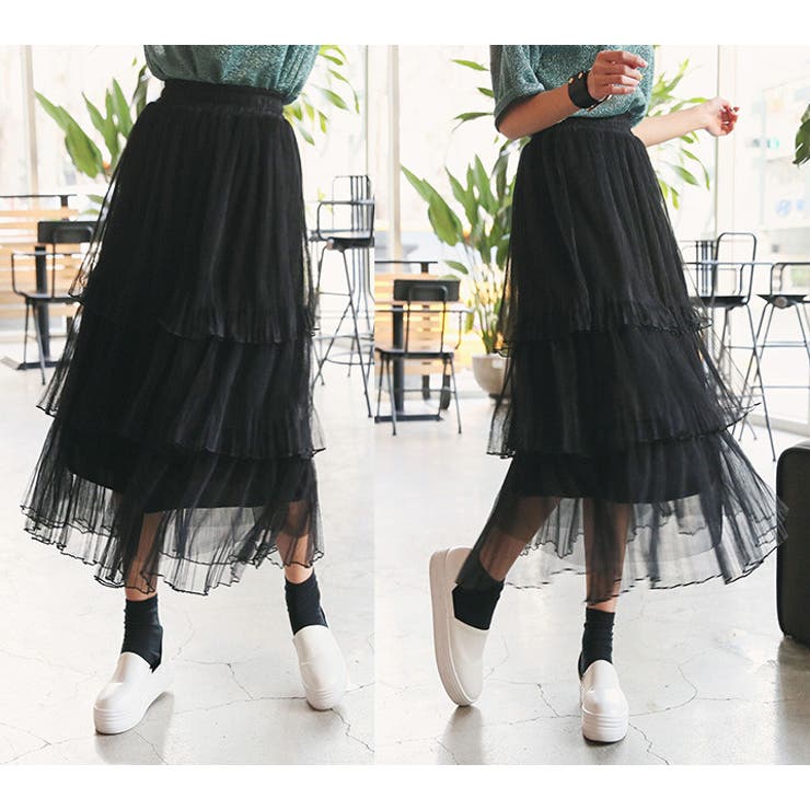 アドメッシュスカート ロングチュールスカート レイアード 品番 Ad Premium K プレミアムケー のレディースファッション通販 Shoplist ショップリスト