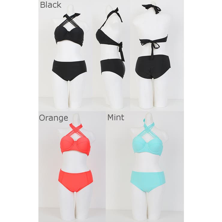 スパイダーラインクロスネックビキニ ホルターネック セクシー | PREMIUM K | 詳細画像1 