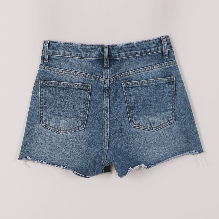 have a good time/DENIM SHORTS デニムショートパンツ サイドディープデニムショートパンツ 短パン ホットパンツ[品番