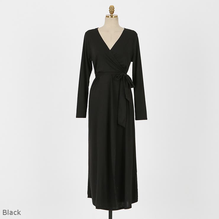 セクシーラップロングワンピース 2WAY カシュクール[品番 セクシーラップロングワンピース 2WAY カシュクール[品番